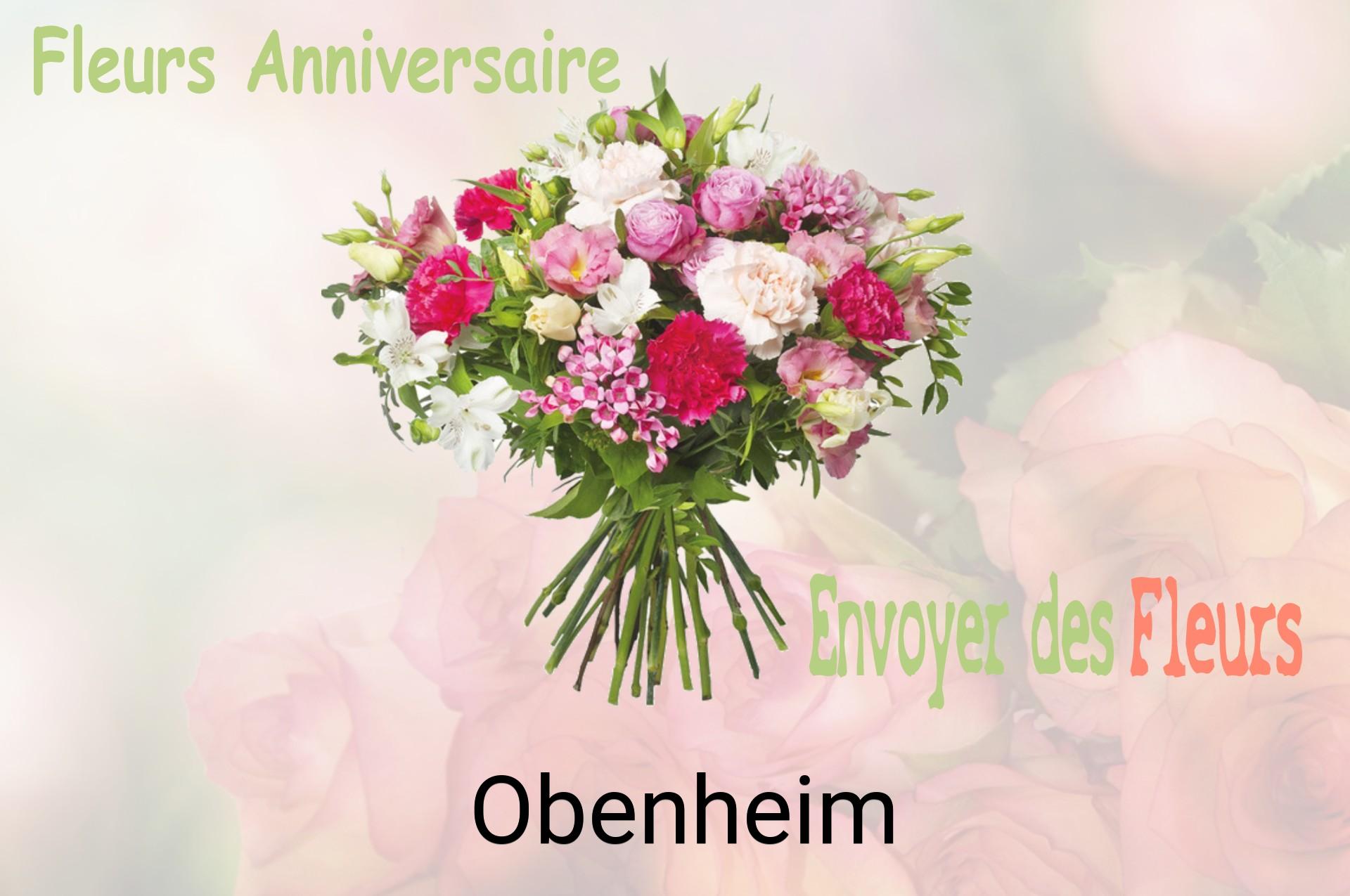 Bouquet de fleurs d’anniversaire livré à Obenheim